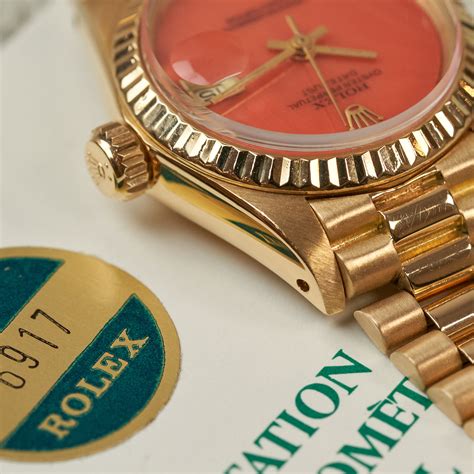 rolex 6917 coral dial